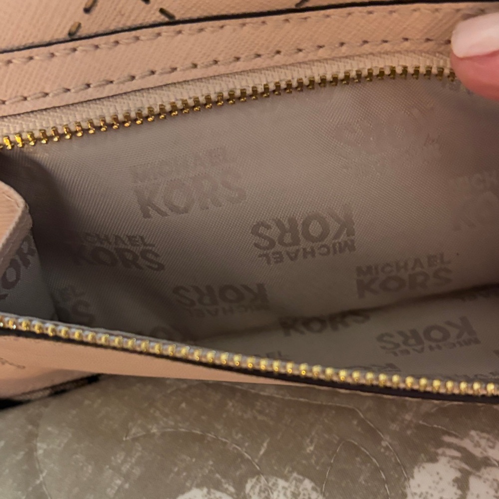 Michael Kors Blush Wallet with Gold Accents - Picture 6 of 6